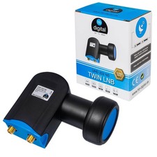 Twin LNB LMB 2 Teilnehmer SAT 0,1dB Digital Full HD TV 3D 5K 4K LNC Wetterschutz