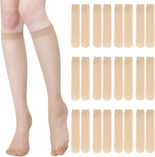 12 Paar Kniestrümpfe 10 den