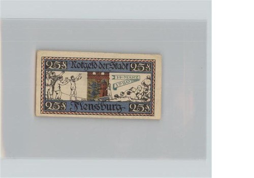 Flensburg notgeld pfennig - flensburg, 25