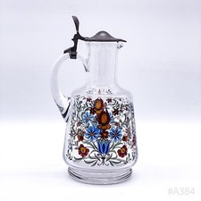 Vintage Glass Beer Mug Pitcher