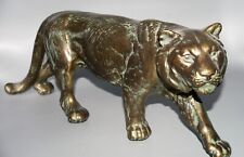 Goebel Keramik Tiger bronziert