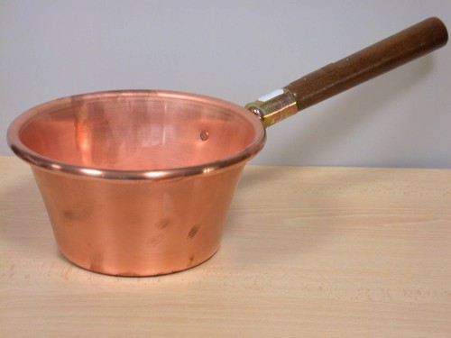Kupferkessel mit holzgriff - kupferkessel, in
