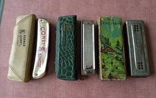 3 x M.Hohner Mundharmonika C Vintage Sammlung