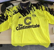 Borussia Dortmund BVB 09 Trikot 1993/1994 mit Autogrammen Größe Xl