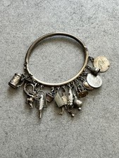 Gürtelarmband Charivari  mit viele  Anhänger  Armband Trachtenschmuck
