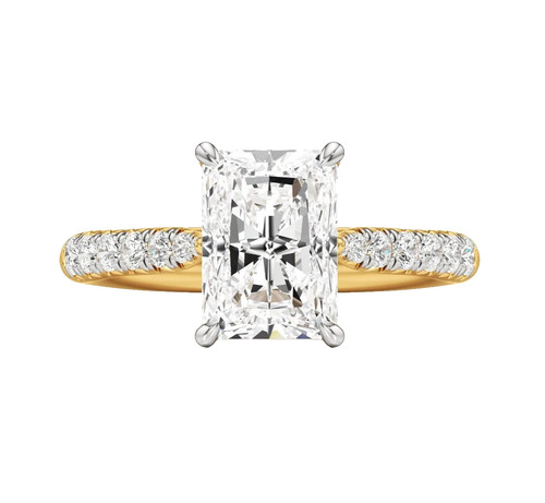 14k gelbgold kunstdiamanten - 14k,
