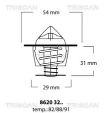 TRISCAN Thermostat für Volvo
