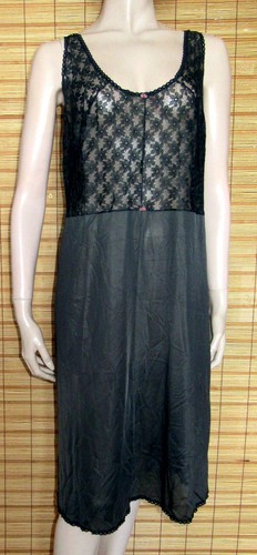 Schwarzes unterkleid spitze - schwarzes,