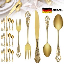 Gold Besteckset, Besteck aus