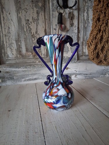 Glas vase mundgeblasen murano - glas,