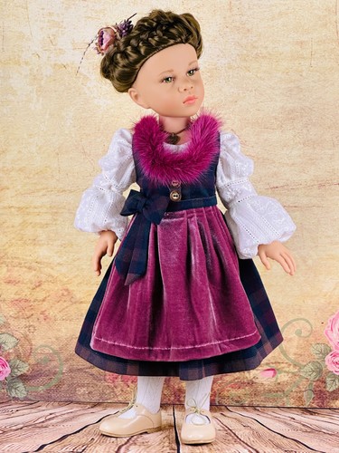Dirndl kleid für puppen - kleid,