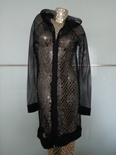 Damen Kapuzenmantel Mesh