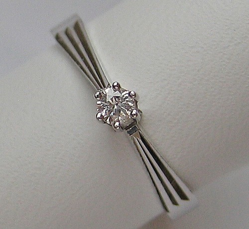 Solitär brillant ring - ♦️,