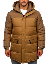 Steppjacke Jacke Winterjacke Sportjacke Basic Kapuze Classic Herren BOLF Lang