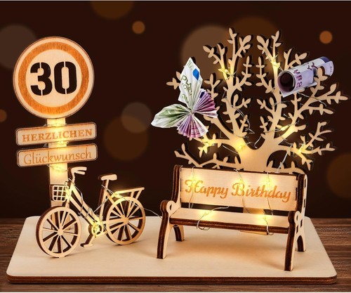 Holz geschenkschild geburtstag - holz-geschenkschild,
