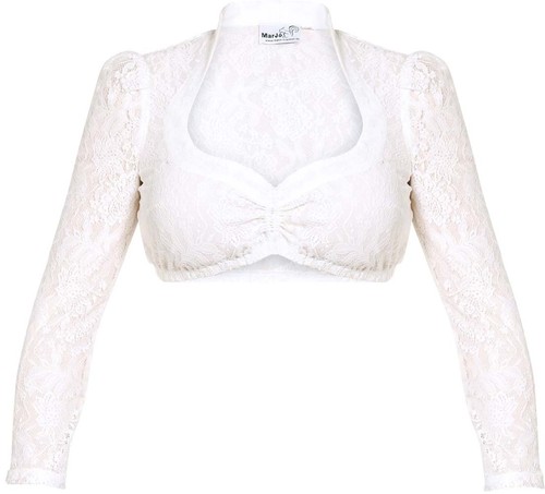 Dirndlbluse becca celina - dirndlbluse, weiß