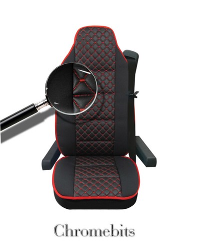 Seat cover schwarz rot naht - rot,
