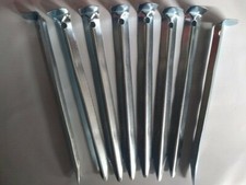 16 Stück Set Zeltheringe 17cm Heringe Erdnägel Bodennägel Zeltpflöcke Erdspieße