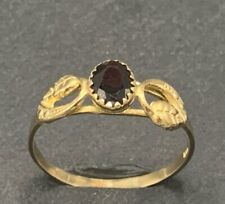 Granat Ring  333er  Gold  Gr. 64
