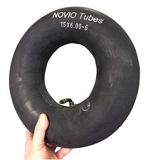 Schlauch 15 x 6.00-6 mit Winkelventil für Rasenmäher Aufsitzmäher Rasentrecker