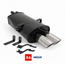 BMW E46 320i/325i/330i doppelflutig Sportendschalldämpfer 2x76mm SR-Design