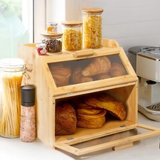 Bambus brotkasten mit - bambus,