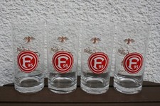 4 Stück alte Gläser, Frankenheim Alt, F 95, Fortuna Düsseldorf, 0,2 l