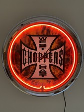 West Coast Choppers - Neon Wanduhr