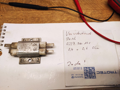 Vorwiderstand zündung bosch - vorwiderstand, -zündung-