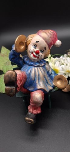 Clown figur handbemalt - clown,