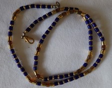 Halskette Lapis Bernstein 54 cm