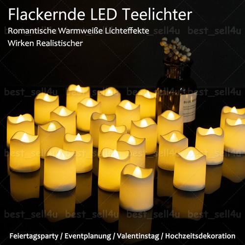 24x led teelichter flackernd - led,