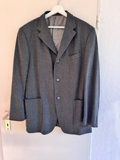 Ermenegildo Zegna Soft Mientus Wool elastan grey blue size 52 patch pockets