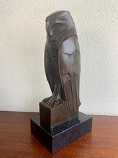 Bronzeskulptur statue falke - statue,