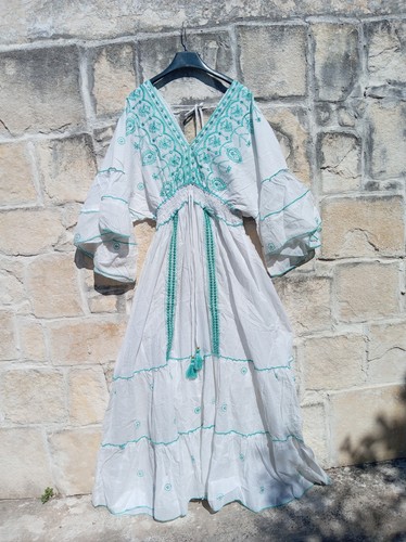 Maxikleid blau one size - maxikleid,