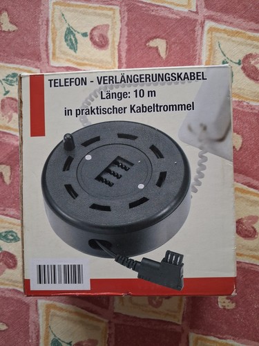 Telefonkabeltrommel länge 10 - telefonkabeltrommel,