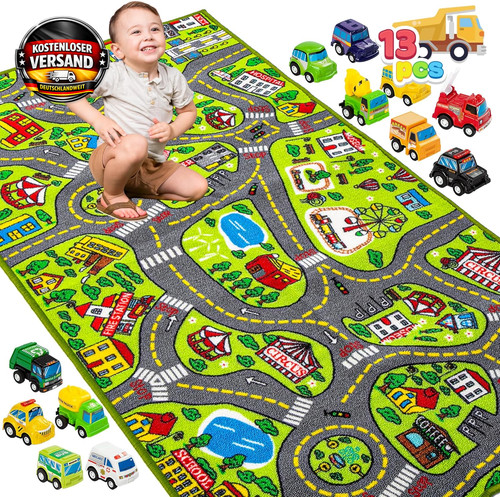 Kinderteppich mit autos - mit,