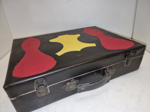 Leder aktentasche holzkern - leder,