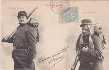 E1021 MILITARIA FANTASY - HUMOR - PITOU ON MARSCH - ERSTER UND LETZTER KM