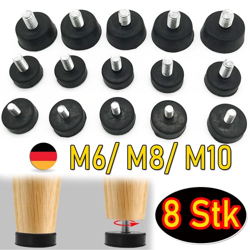Gummipuffer maschinenfuss - 8x,
