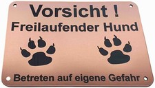 Warnung vor dem Hund Vorsicht
