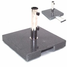 Granit Sonnenschirmständer Schirmständer Schirm Ständer Granitständer m. Rollen