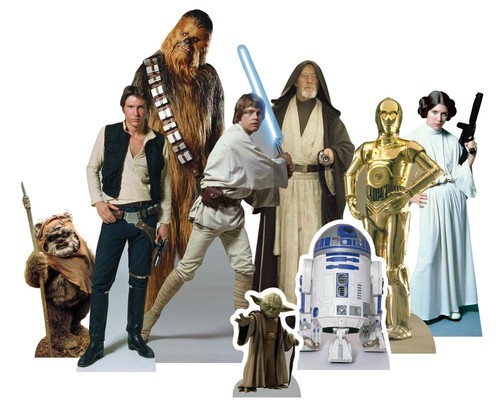Star wars helden pappfigur - star,