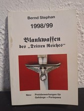 Stephan 1998/89 Blankwaffen des Dritten Reiches Preise Gehänge Porteoees