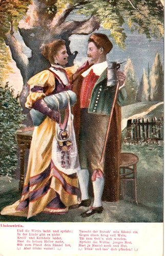 Mann und frau in tracht - frau,