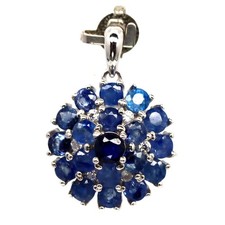 925 Sterlingsilber Blauer