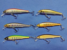 SET 6 WOBBLER AEW MINNOW 7CM