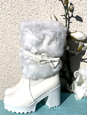 Fashion High Plateau Flausch