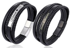 ID Leder Armband mit