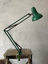 Vintage Architektenlampe Grün